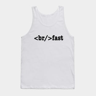 breakfast HTML Code Tank Top